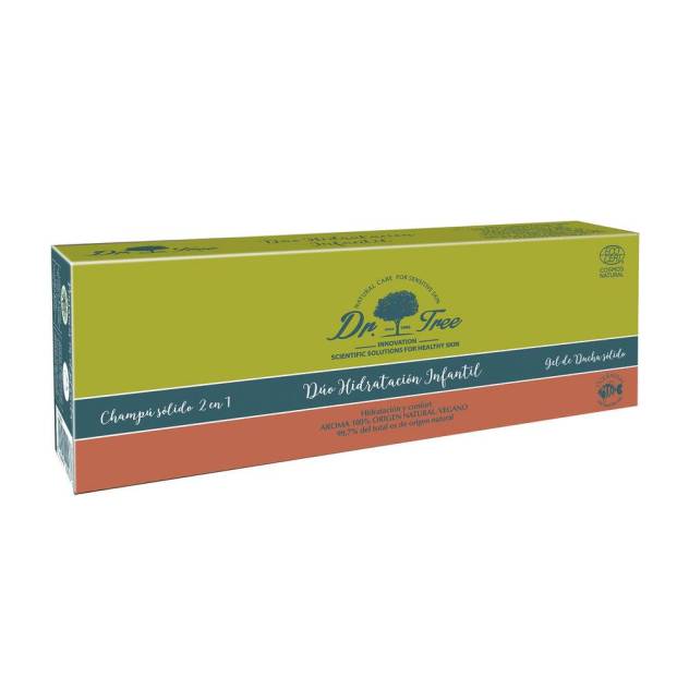 CHAMPÚ Y GEL SÓLIDOS HIDRATACION INFANTIL PIEL SENSIBLE ESTUCHE 2 pz