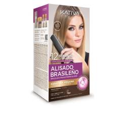 Set pentru indreptarea parului blond KATIVA PROFESIONAL ALISADO BRASILENO PRO BLONDE