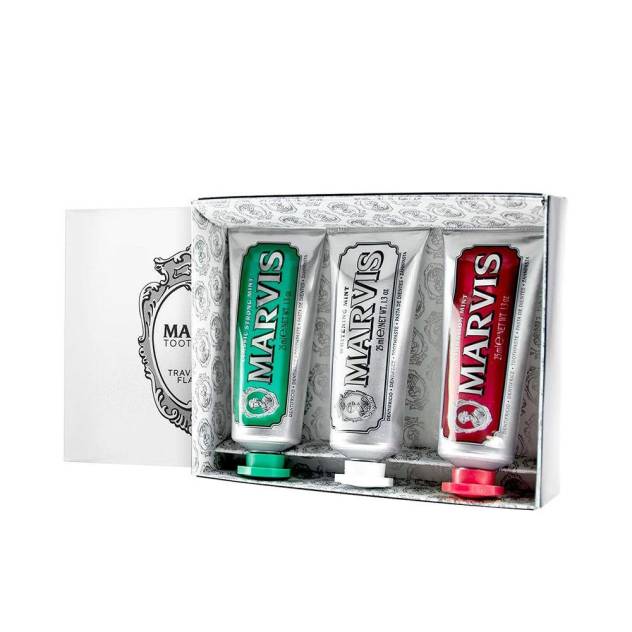 MARVIS TOOTHPASTE TRAVEL WITH FLAVOUR ESTUCHE 3 pz MARVIS TOOTHPASTE TRAVEL WITH FLAVOUR ESTUCHE 3 pz