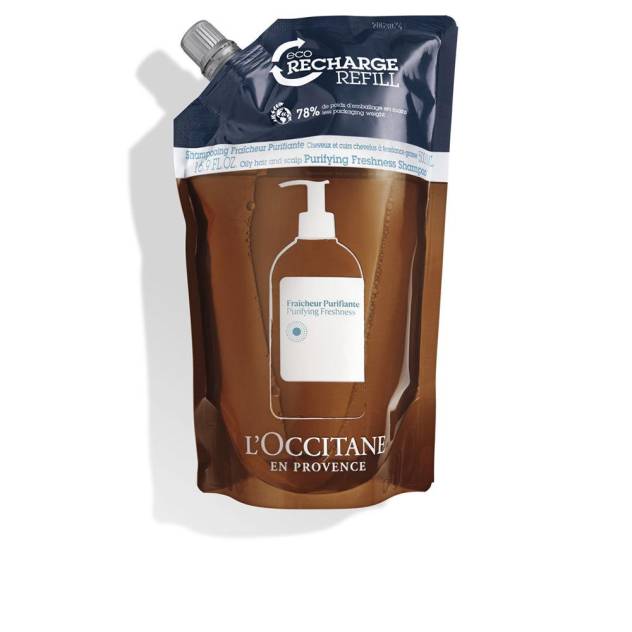 AROMACOLOGÍA champú frescor revitalizante ecorecarga 500 ml