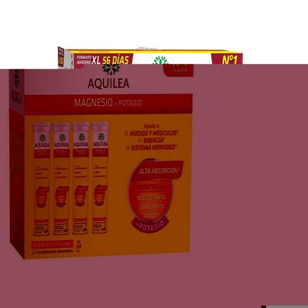 MAGNESIO+POTASIO comprimidos efervescentes 56 u