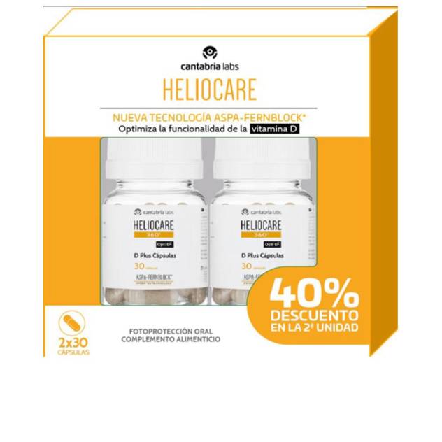 HELIOCARE 360° D PLUS oral cápsulas pack 2 x 30 u