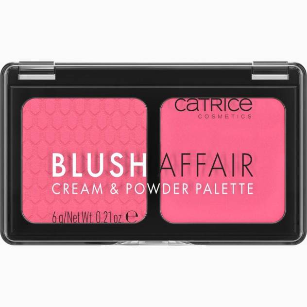 BLUSH AFFAIR paleta de coloretes en polvo y crema #020-Pleasing Pink 6 gr