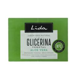 JABÓN 100% NATURAL GLICERINA Y ALOE VERA LOTE 2 x 125 gr