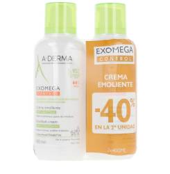 Set crema emolienta anti-iritatii A-DERMA EXOMEGA CONTROL 2 x 400 ml