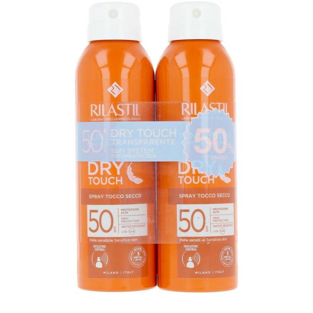 SUN SYSTEM SPF50+ spray transparente dry touch pack 2 x 200 ml SUN SYSTEM SPF50+ spray transparente dry touch pack 2 x 200 ml