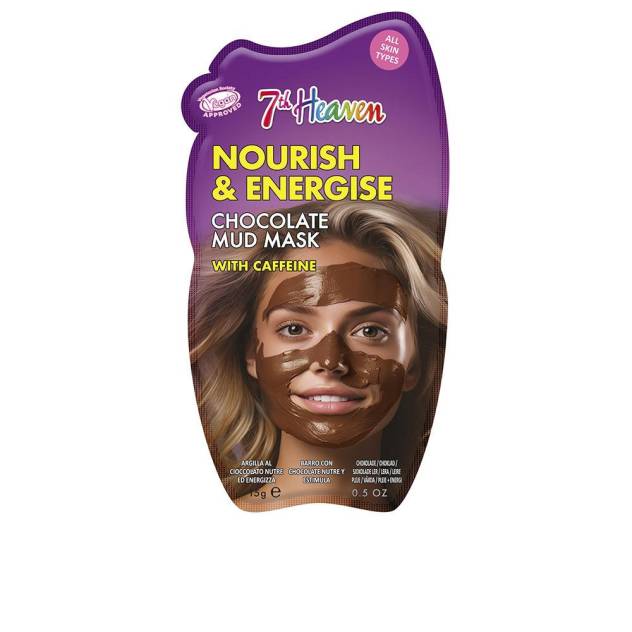 Masca revitalizanta cu namol de ciocolata si cafeina 7TH HEAVEN NOURISH & ENERGISE 15 g