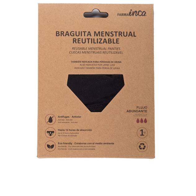 BRAGUITA MENSTRUAL absorción super #negra talla S 1 u