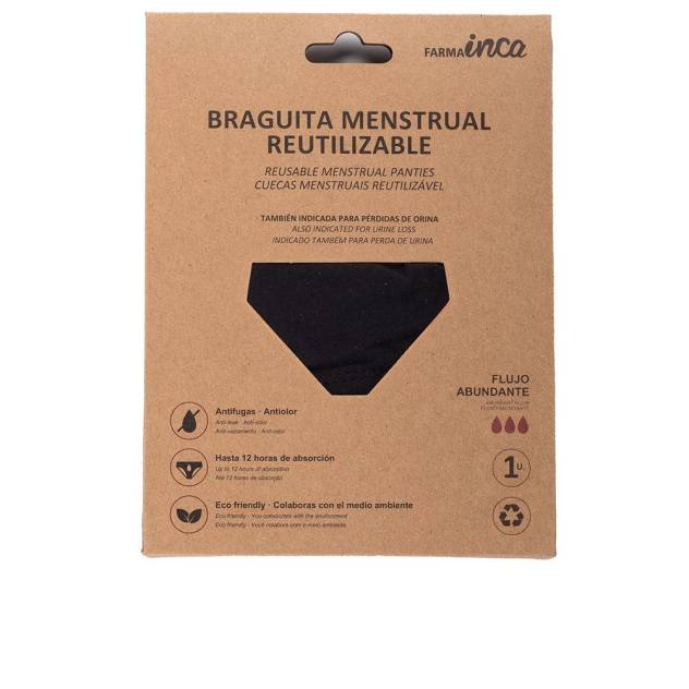 BRAGUITA MENSTRUAL absorción super #negra talla XXL 1 u