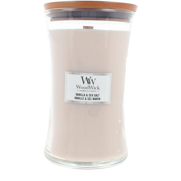 WOODWICK vela #Vanilla & Sea Salt 609 gr