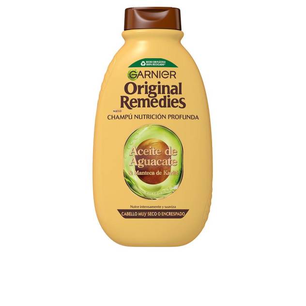 ORIGINAL REMEDIES champú aceite de aguacate y manteca de karité 400 ml