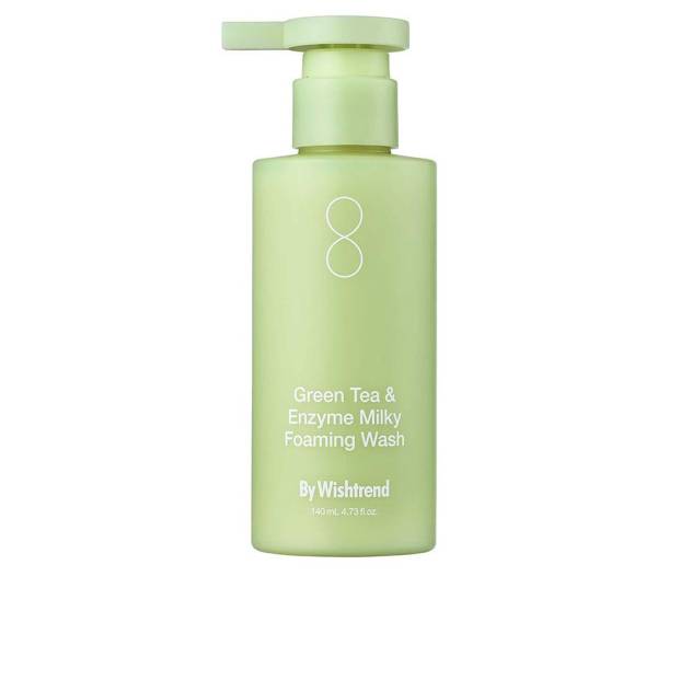 Lapte demachiant delicat imbogatit cu ceai verde ByWishtrend GREEN TEA & ENZYME MILKY limpiador espumoso 140 ml