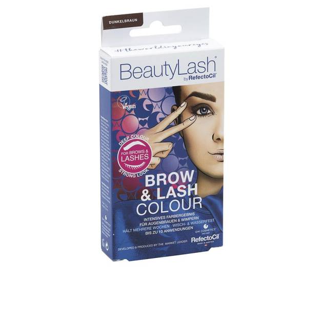 BEAUTYLASH BROW & LASH COLOUR kit tinte cejas y pestañas #Castaño oscuro 1 u