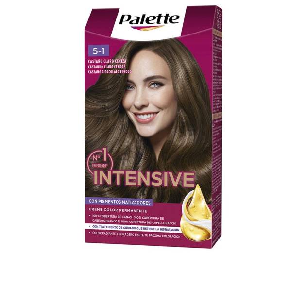 PALETTE INTENSIVE tinte #5.1-castaño claro ceniza 1 u