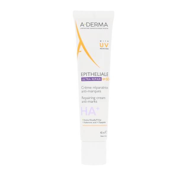 Crema faciala reparatoare SPF50+ A-DERMA EPITHELIALE A.H. ULTRA 40 ml