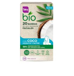 BIO COCO bandas de cera faciales depilatorias 20 uds