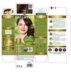 NATURTINT tinte sin amoniaco #4W-Castaño Oscuro Radiante 170 ml