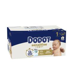 DODOT SENSITIVE RN talla 1 pañales 2-5 kg 84 u