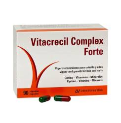 VITACRECIL COMPLEX FORTE cabello y uñas cápsulas 90 u