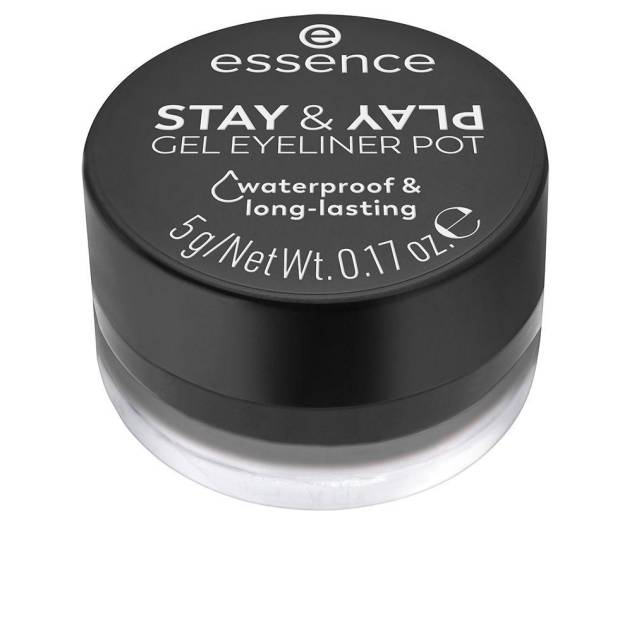 STAY & PLAY eyeliner gel en tarro #01-Black 5 gr