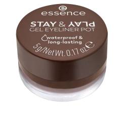 STAY & PLAY eyeliner gel en tarro #02-Brown 5 gr