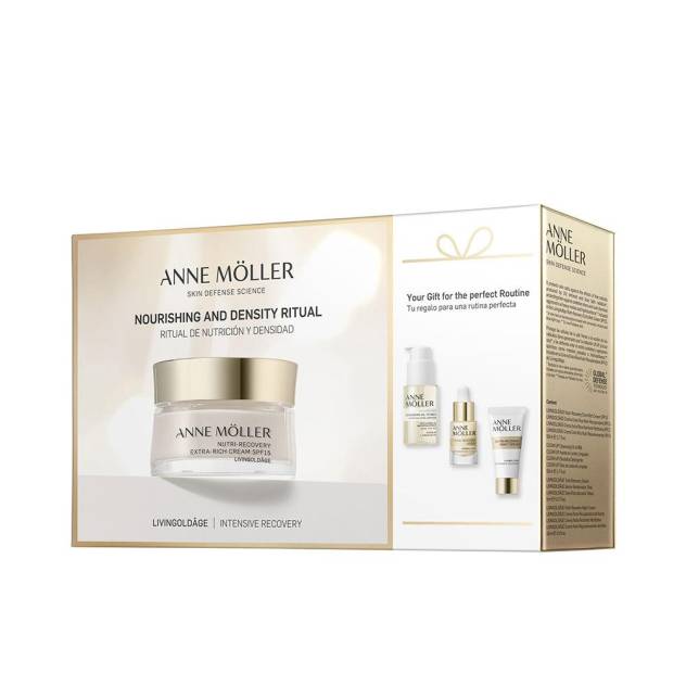 LIVINGOLDÂGE CREMA EXTRA RICA NUTRI-RECUPERADORA SPF15 ESTUCHE 4 pz