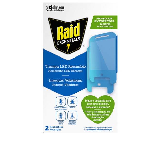 TRAMPA LED luz antiinsectos sin insecticida x 2 recambios