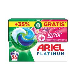 ARIEL PLATINUM SENSACIONES 3en1 detergente 26 cápsulas