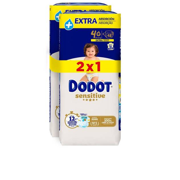 DODOT SENSITIVE EXTRA talla 4 pañales 10-15 kg 96 u DODOT SENSITIVE EXTRA talla 4 pañales 10-15 kg 96 u