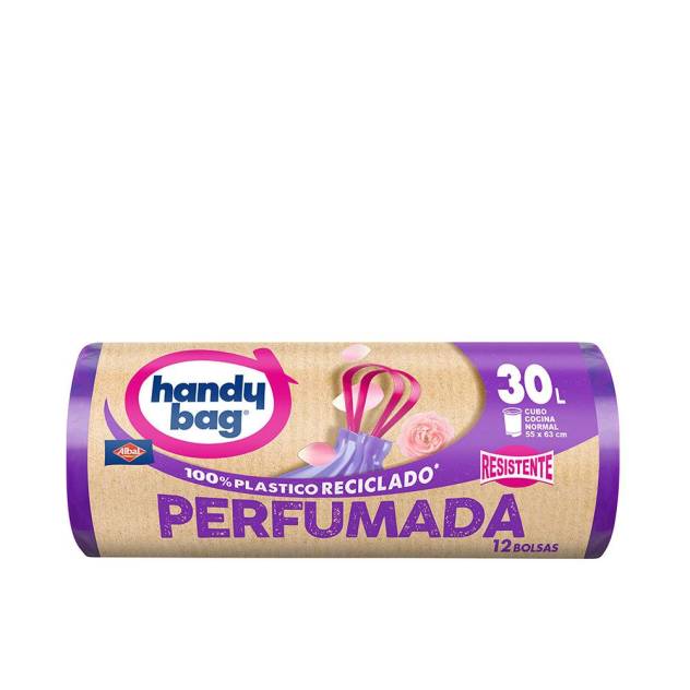 HANDY BAG PERFUMADA bolsa basura resistente 30 litros 12 u