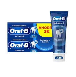 FORTALECE ESMALTE pasta dentífrica 2 x 75 ml