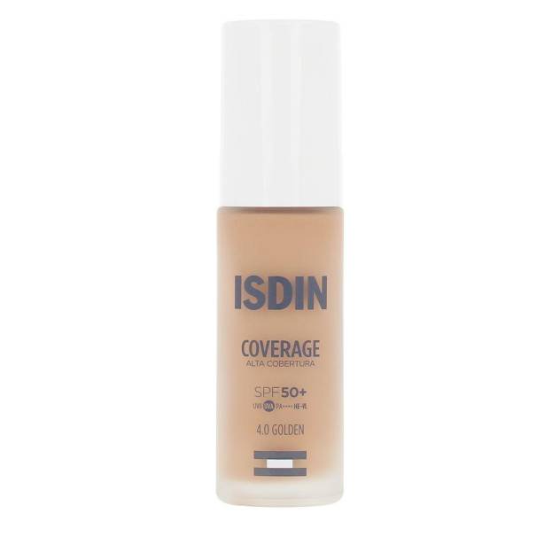 Fond de ten cu acoperire medie spre mare ISDIN COVERAGE SPF50+ 4.0 golden 30 g Fond de ten cu acoperire medie spre mare ISDIN COVERAGE SPF50+ 4.0 golden 30 g