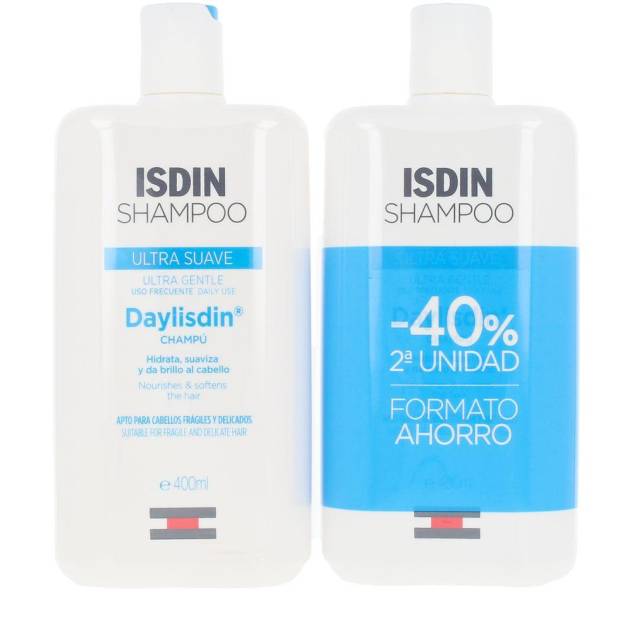 Set Sampon pentru toate tipurile de par ISDIN DAYLISDIN 2 x 400 ml