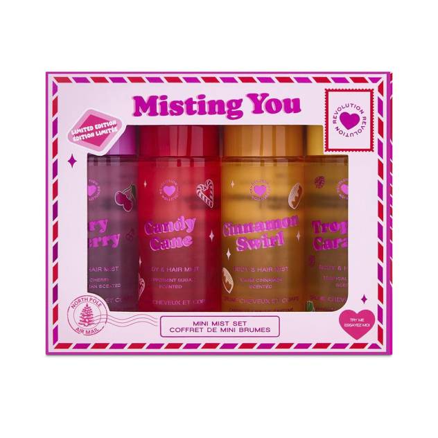 I HEART REVOLUTION MISTING YOU BODY MIST ESTUCHE 4 pz