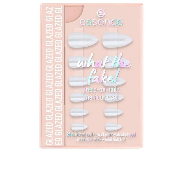 WHAT THE FAKE! UÑAS POSTIZAS ESTUCHE #01-Glazed 6 pz