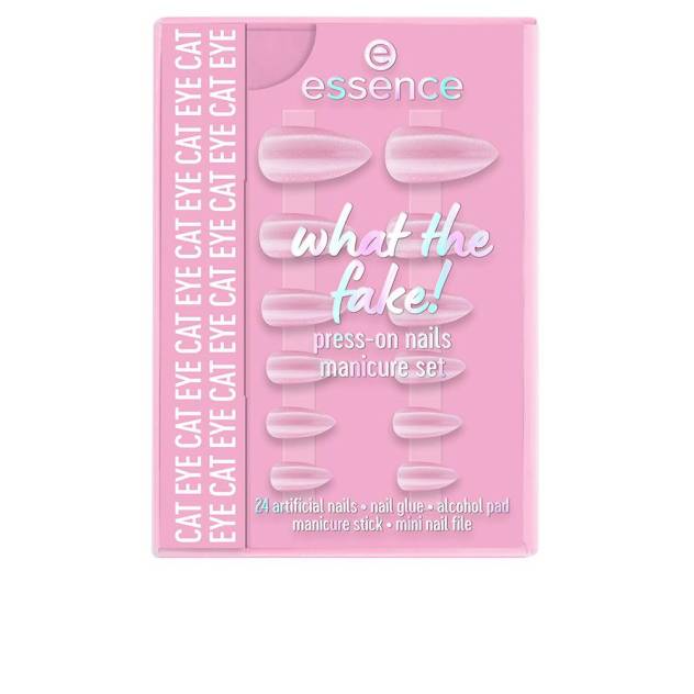 WHAT THE FAKE! UÑAS POSTIZAS ESTUCHE #02-Cat Eye 6 pz