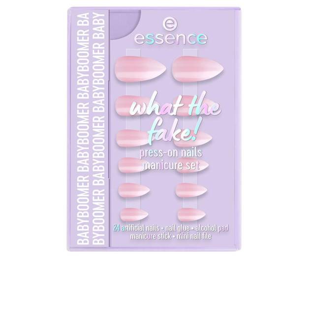 WHAT THE FAKE! UÑAS POSTIZAS ESTUCHE #03-Babyboomer 6 pz