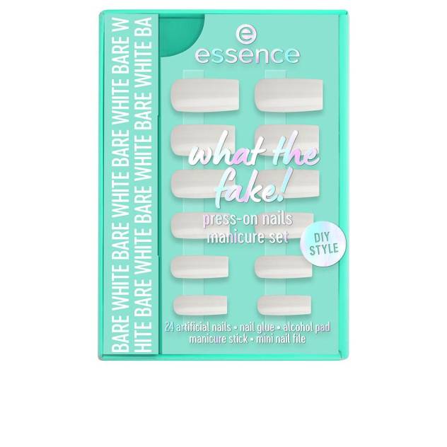 WHAT THE FAKE! UÑAS POSTIZAS ESTUCHE #04-Bare White 6 pz