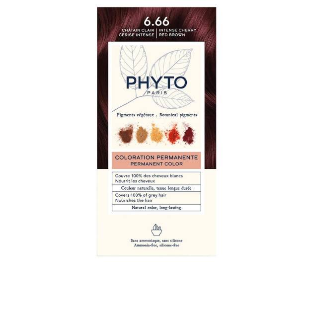 Vopsea permanenta pentru par PHYTO PARIS PHYTOCOLOR 6.66 castan deschis 1 buc