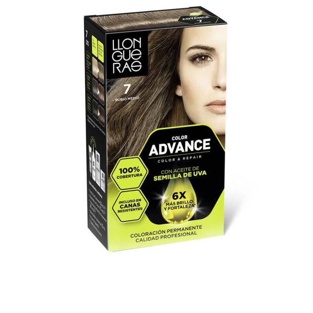 COLOR ADVANCE #7-rubio medio 1 u