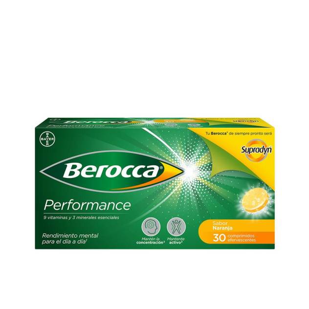 BEROCCA PERFORMANCE comprimidos efervescentes #Naranja 30 u