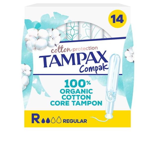 TAMPAX ALGODÓN 100% ORGANICO tapón regular 14 u TAMPAX ALGODÓN 100% ORGANICO tapón regular 14 u