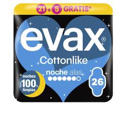COTTONLIKE compresas noche alas 26 u