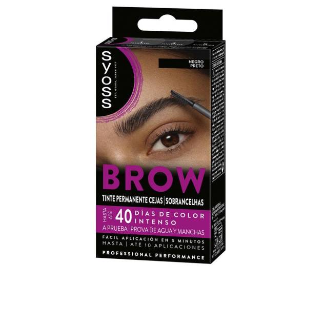 BROW TINT permanente cejas #Negro 1 u