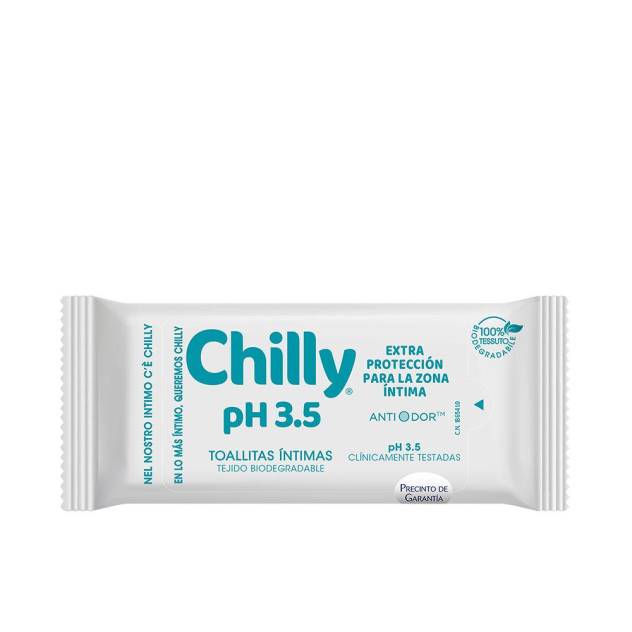CHILLY POCKET toallitas íntimas ph 3.5 12 u