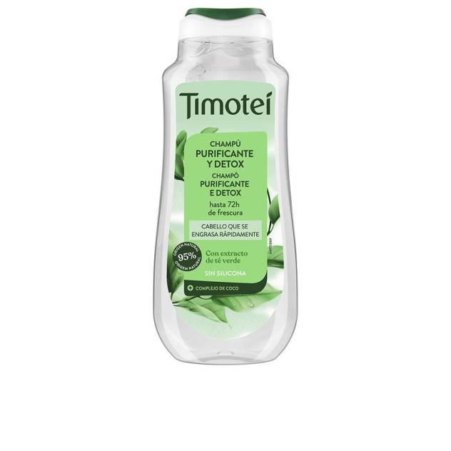 TIMOTEI champú hidratante y revitalizante con leche de coco y aloe vera 600 ml