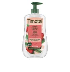 TIMOTEI champú fuerza y brillo con aceite de ricino y coco para cabello débil y quebradizo 600 ml