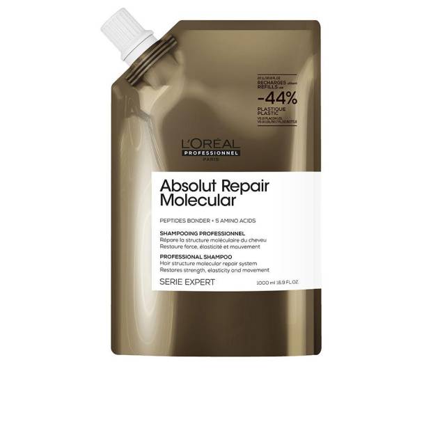 ABSOLUT REPAIR MOLECULAR champú profesional sin sulfatos para cabello dañado recarga 1000 ml