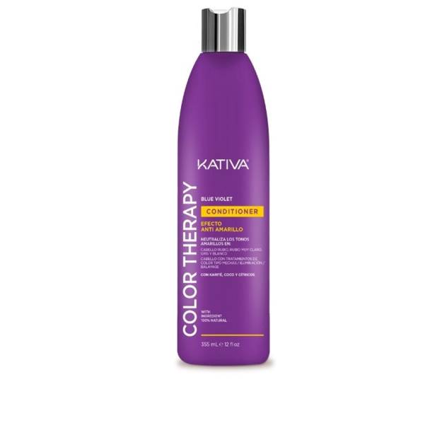 KATIVA COLOR THERAPY BLUE VIOLET ANTI EFECTO AMARILLO acondicionador 355 ml KATIVA COLOR THERAPY BLUE VIOLET ANTI EFECTO AMARILLO acondicionador 355 ml