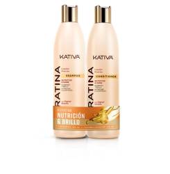 KATIVA KERATINA KIT CHAMPÚ 355 ML + ACONDICIONADOR 355 ML